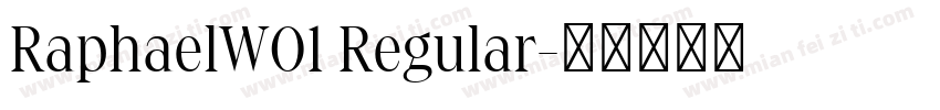 RaphaelW01 Regular字体转换